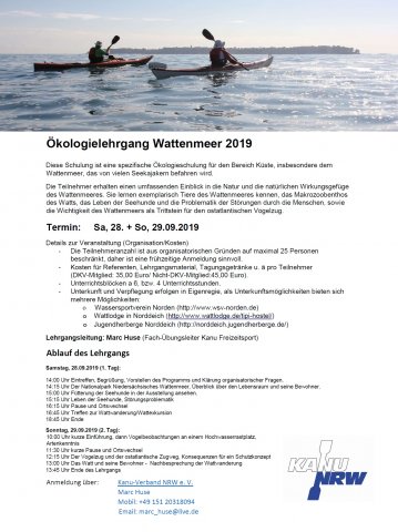 Foto Ökologiekurs Wattenmeer 2019